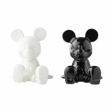 MICKEY MOUSE BLACK AND WHITE SALT AND PEPPER SHAKER SET
