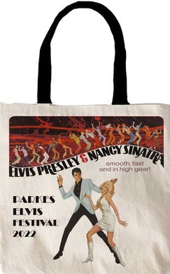 WHITE COTTON TOTE ELVIS SPEEDWAY