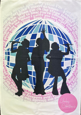 TEA TOWEL ABBA DISCO BALL