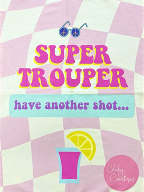 TEA TOWEL ABBA SUPER TROOPER