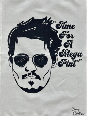 TEA TOWEL JOHNNY DEPP 