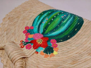 STRAW BAG HANDMADE TACO CACTUS