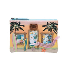 Load image into Gallery viewer, VENDULA LONDON SURF SHACK ZIPPER KEY COIN PURSE