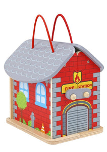 WOODEN PLAY SET FIREMAN