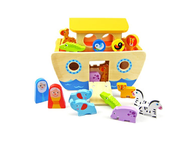 WOODEN NOAH'S ARK SET