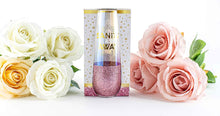 Load image into Gallery viewer, STEMLESS CHAMPAGNE GLASS PINK GLITTER SANITY IS A SIP AWAY