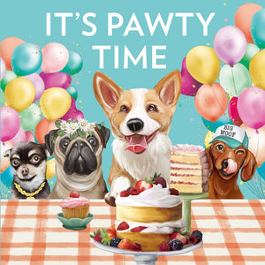 GREETING CARD IT'S PAWTY TIME