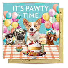 Load image into Gallery viewer, GREETING CARD IT&#39;S PAWTY TIME