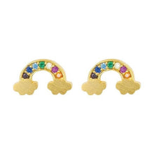 Load image into Gallery viewer, EARRINGS RAINBOW DIAMANTE