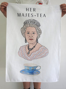 TEA TOWEL HER MAJES-TEA