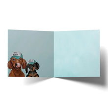 Load image into Gallery viewer, CARD THANKS DAD DACHSHUND